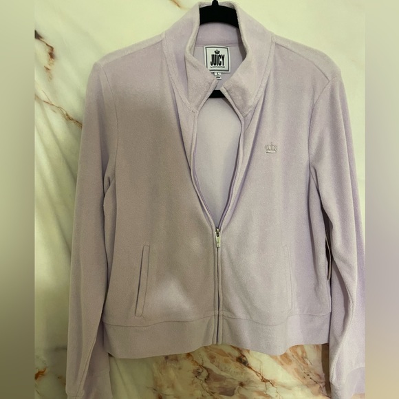 Juicy Couture Tops - NWT Juicy Couture Terry Cloth Zip Front Sweatshirt